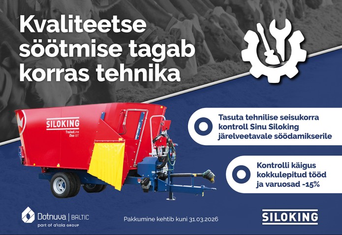 Siloking TrailedLine söödamiksrite tasuta tehniline kontroll