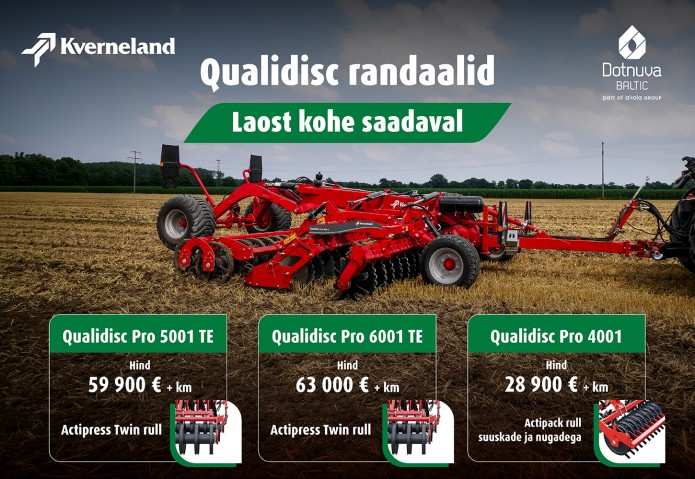 Hea hinnaga laomasinad - Kverneland Qualidisc randaalid