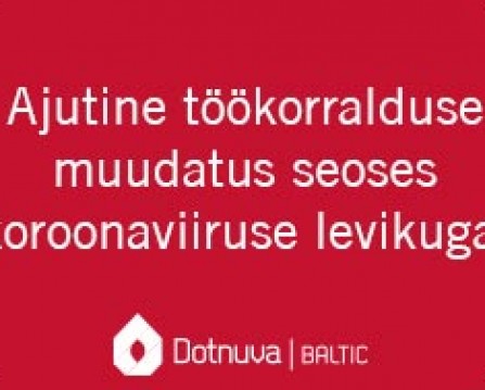 Ajutine töökorralduse muudatus Ajutine töökorralduse muudatus