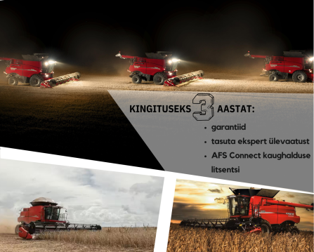 Soeta Case IH Axial Flow 2023 hooajaks ja saad 3 väärtuslikku kingitust kaasa!