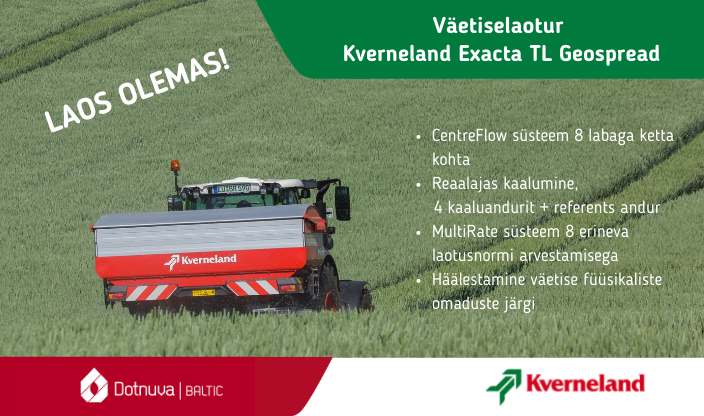 Väetiselaotur Kverneland Exacta TL Geospread