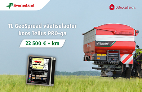 Erihind: Kverneland TL GeoSpread väetiselaotur + Tellus PRO