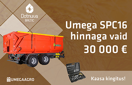Erihinnaga Umega SPC16 haagis. Kaasa kingitus!