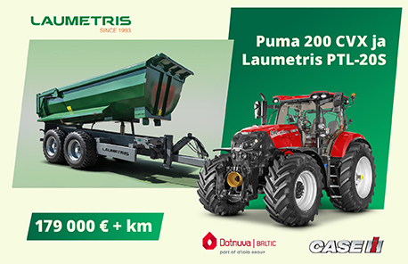 Traktor ja dumperhaagis komplektihinnaga